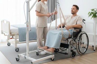 Cómo utilizar una grúa en pacientes con movilidad reducida: guía completa para cuidadores